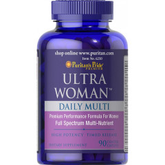 Мультивітаміни для жінок ультра макс Puritan's Pride  (Ultra Woman Max Daily Multivitamin) 90 капсул