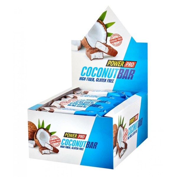 Протеиновый Батончик 20x50г Кокос Power Pro (Protein Bar - 20x50g Coconut)