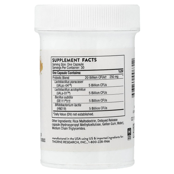 Пробиотик Thorne Research (FloraSport 20B) 30 капсул