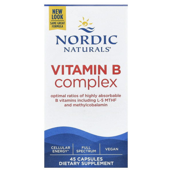 Комплекс вітамінів В Nordic Naturals  (Vitamin B Complex) 45 капсул