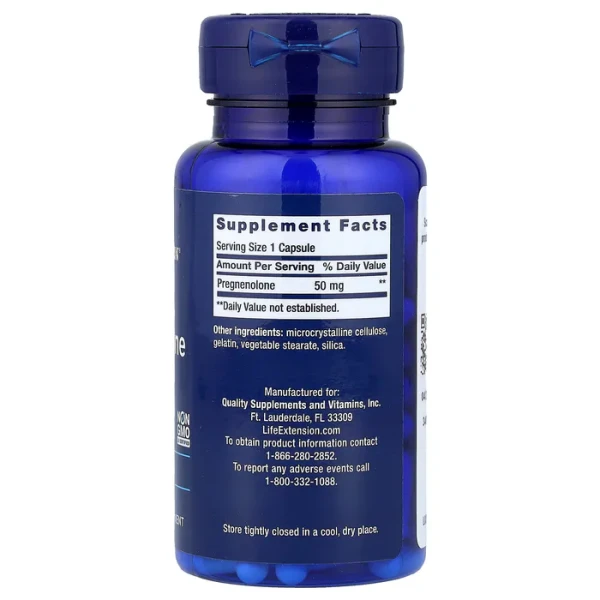 Прегненолон Life Extension (Pregnenolone) 50 мг 100 капсул