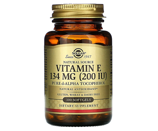 Вітамін E чистий токоферол Solgar  (Vitamin E) 200 MО 100 капсул