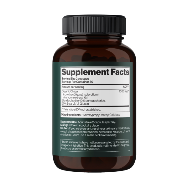 Гриб Чага Mind Shi (Chaga Mushroom) 1000 мг 60 капсул