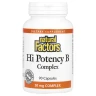 Высокоэффективный комплекс витаминов группы B Natural Factors (Hi potency B complex) 90 капсул