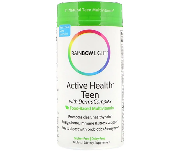 Витамины для подростков с дерма комплексом Rainbow Light (Active Health Teen with Derma Complex) 