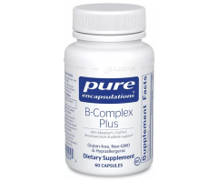 Вітаміни групи B, збалансована вітамінна формула Pure Encapsulations (B-complex plus) 60 капсул