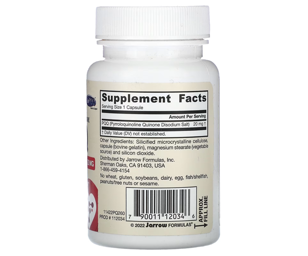 Пірролохінолінхінон Jarrow Formulas (PQQ) 20 мг 