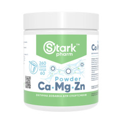 Комплекс мінералів Кальцій Магній Цинк Stark Pharm (Calcium Magnesium & Zinc Powder) 260 г