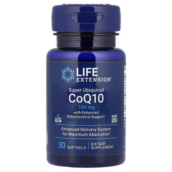 Суперубіхінол CoQ10 Life Extension  (Super Ubiquinol CoQ10) 30 капсул