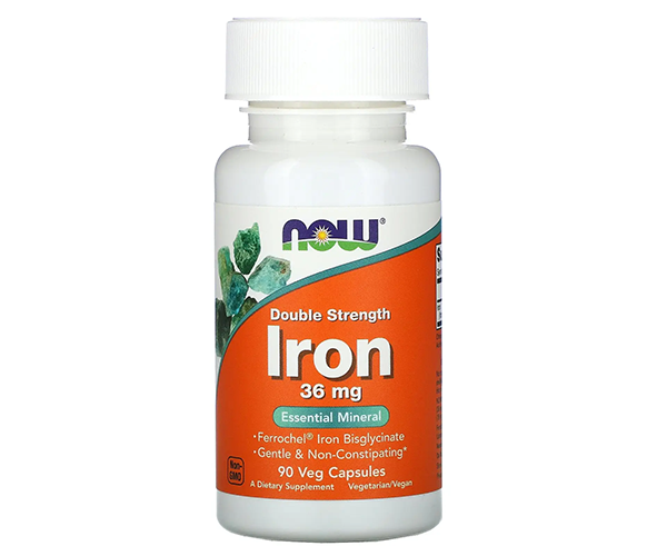 Залізо NOW Foods (Iron) 36 мг 90 капсул