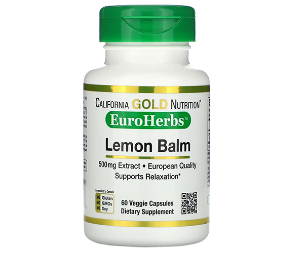 Мелиссы экстракт California Gold Nutrition (Lemon Balm) 500 мг 