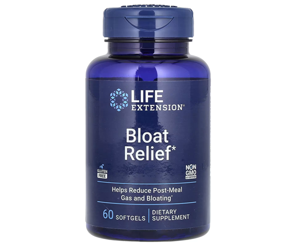 Засіб від здуття живота Life Extension (Bloat relief) 60 капсул