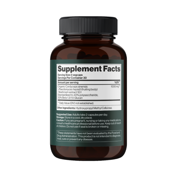 Гриб кордицепс Mind Shi  (Cordyceps) 1000 мг 60 капсул