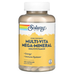 Мультивитамины Solaray High Potency Multi-Vita Mega-Mineral 120 капсул