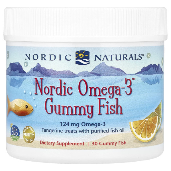 Желейные червячки с Омега-3 Nordic Naturals (Nordic Omega-3 Gummy Fish) 30 конфет