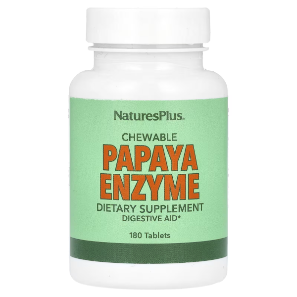 Травні ферменти папайї Natures Plus (Chewable Papaya Enzyme Supplement) 