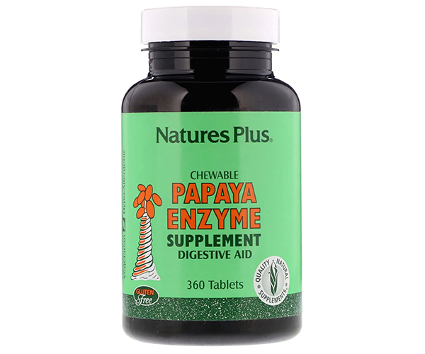 Травні ферменти папайї Natures Plus (Chewable Papaya Enzyme Supplement) 