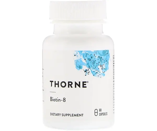 Биотин-8 Thorne Research (Biotin-8) 8000 мкг 60 капсул