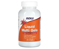 Полівітаміни та мультимінерали NOW Foods (Liquid Multi Gels) 180 капсул