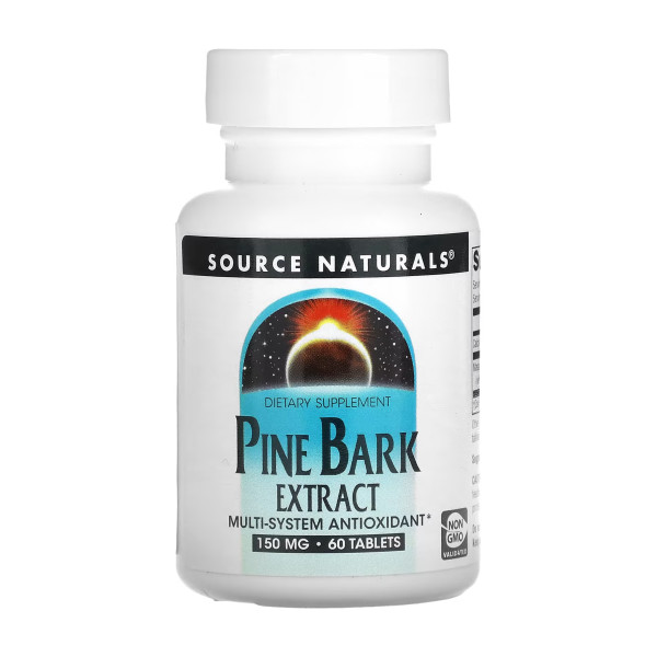 Пікногенол Source Naturals  (Pine Bark Extract) 150 мг 60 таблеток