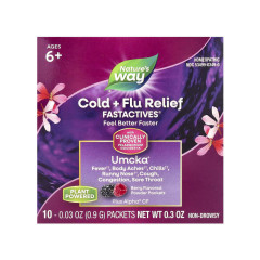 Засіб від застуди та грипу Fastactives® для дітей від 6 років Nature's Way (Umcka Cold & Flu Berry Fastactv) 10 пакетиків