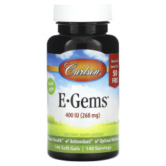 Вітамін Е Carlson Labs (Vitamin E) 400 МО 140 капсул