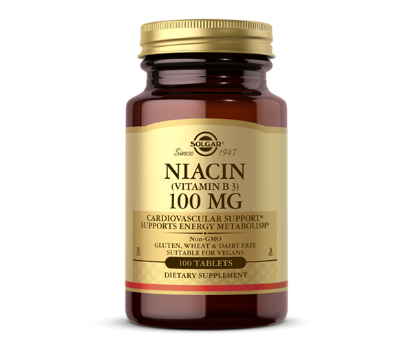Вітамін В3 Solgar (Niacin) 100 мг 100 таблеток