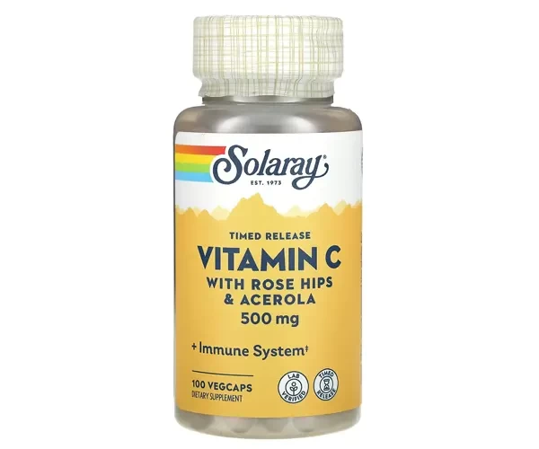 Витамин С двухфазное высвобождение Solaray (Vitamin C) 500 мг 