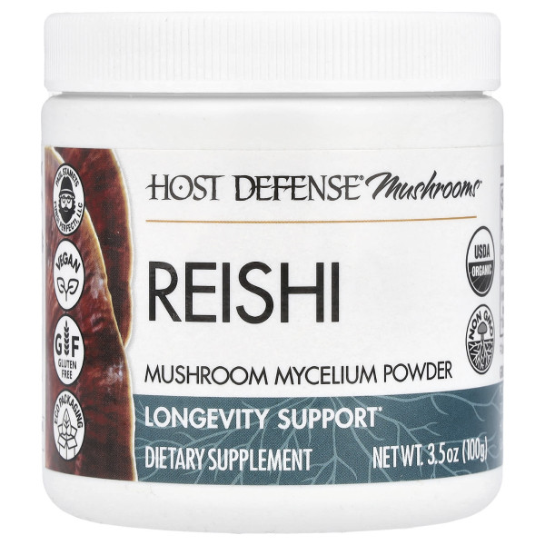 Міцелій Рейші для зміцнення серця Fungi Perfecti (ReiShi Mycelium) 100 г