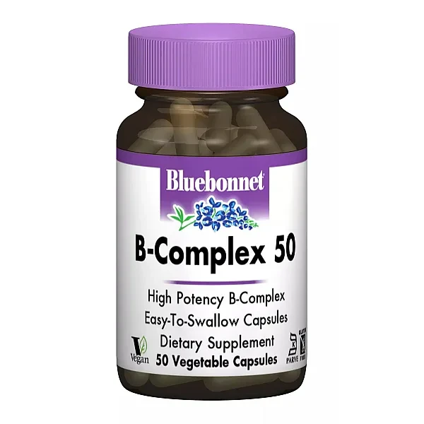 Комплекс B-50 Bluebonnet Nutrition  (B-Complex 50) 50 капсул
