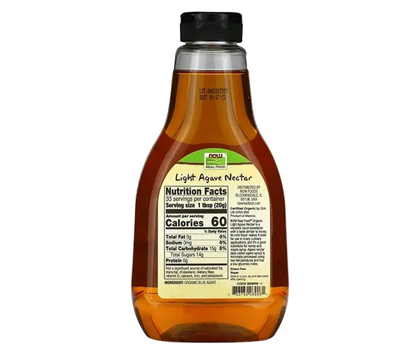 Нектар Агавы светлый NOW Foods (Agave Nectar Light) 660 г