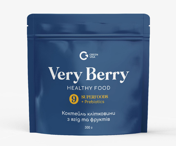 Клітковина ягід та фруктів з пребіотиками Very Berry Грін Віза 300 г