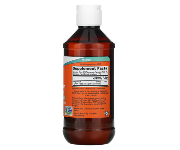 Рідкий магній NOW Foods  (Magnesium with Trace Minerals) 237 мл