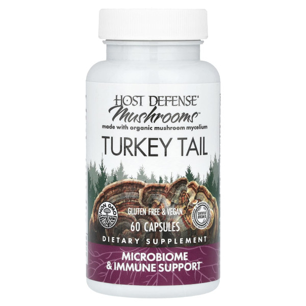 Трутовик разноцветный Fungi Perfecti (Turkey Tail) 1000 мг 