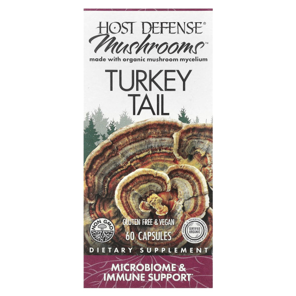Трутовик разноцветный Fungi Perfecti (Turkey Tail) 1000 мг 