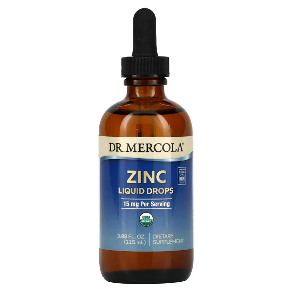 Цинк в жидкой форме Dr. Mercola (Zinc) 15 мг 115 мл