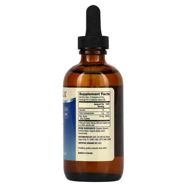 Цинк в жидкой форме Dr. Mercola (Zinc) 15 мг 115 мл