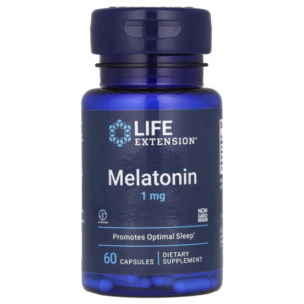 Мелатонін Life Extension (Melatonin) 1 мг 60 капсул