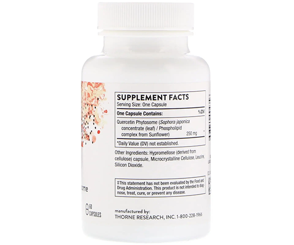 Кверцетин фитосома Thorne Research (Quercetin Phytosome) 60 капсул