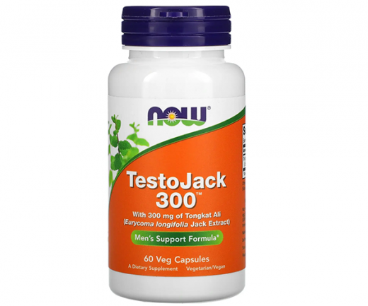 Тесто Джек 300 для поддержки здоровья мужчин NOW Foods (TestoJack) 300 мг 60 капсул &mdash; 