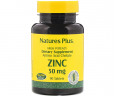 Цинк Natures Plus (Zinc) 50 мг 90 таблеток