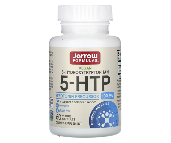 5-гідрокси L-триптофан Jarrow Formulas  (5-НТР) 100 мг 60 капсул