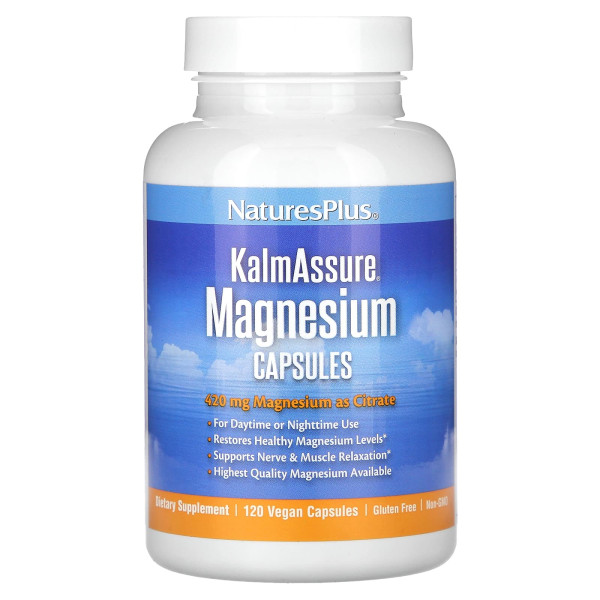 Цитрат Магнію Natures Plus  (Magnesium Kalmassure) 90 капсул