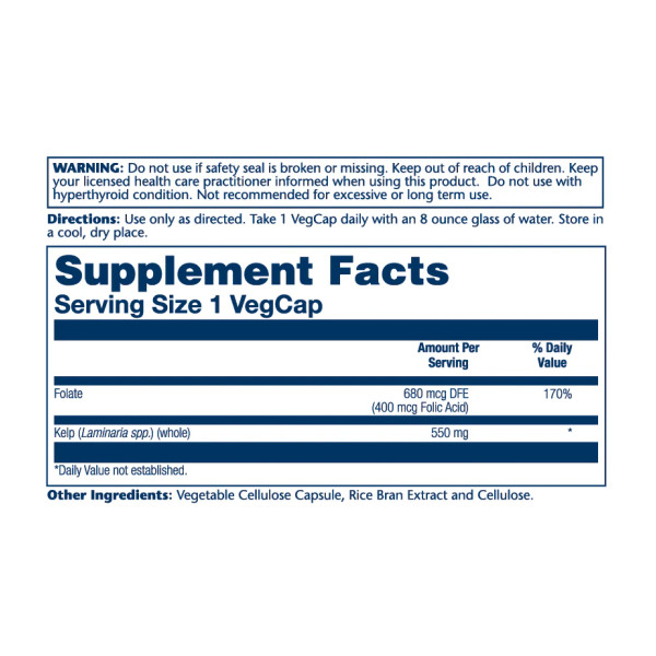 Келп Solaray (Kelp Seaweed) 550 mg
