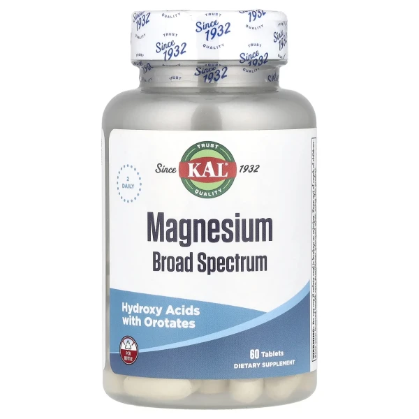 Комплекс Магния KAL (Magnesium Broad Spectrum) 60 таблеток