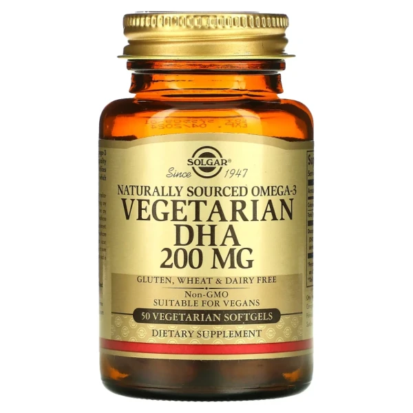 Омега 3 для вегетаріанців Solgar (Natural Omega-3 Vegetarian) 200 мг 50 капсул