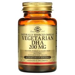 Омега 3 для вегетаріанців Solgar (Natural Omega-3 Vegetarian) 200 мг 50 капсул