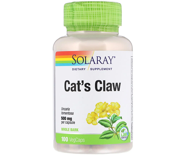 Котячий кіготь Solaray  (Cat's Claw) 500 мг 100 капсул