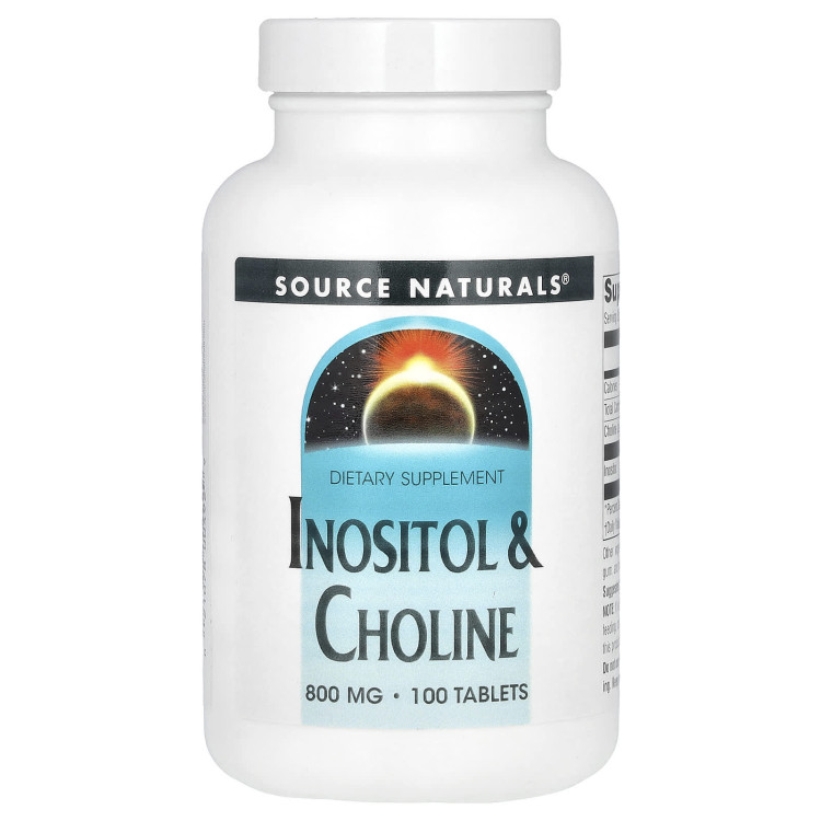 Купити Інозитол та холін Source Naturals (Inositol&Choline) 400 мг/400 ...