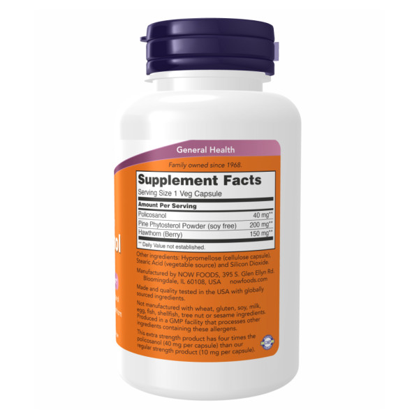 Екстрасильний полікозанол Now Foods (Extra Strenght Policosanol) 90 капсул